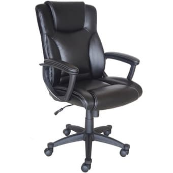 BROYHILL BONDED LEATHER CHAIR (very comfortable, soft) 1
