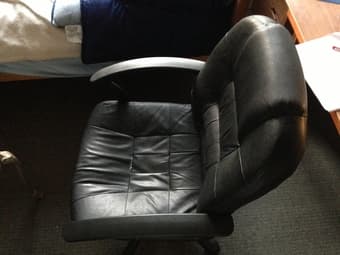 Leather Desk Chair ($40 OBO) 1