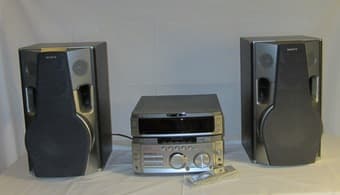 SONY STR-WX5 FM-AM Tuner Receiver plus SS-WX7 Speakers - $60 1