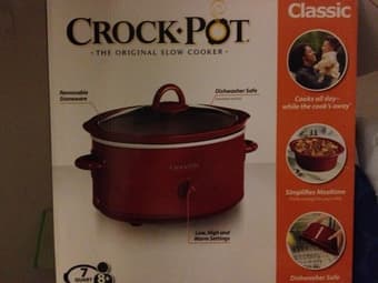 4 Quart Red Crockpot - $15 1