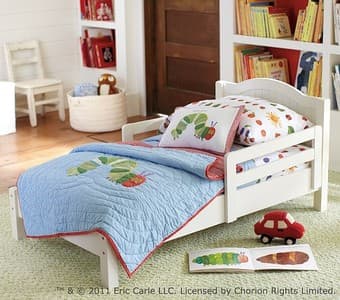 Catalina Toddler Bed+Supreme Crib Mattress+3 Bedsheets+Kilt ONLY $200 1