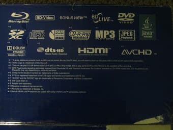 Panasonic Blu Ray Player ($60) 3