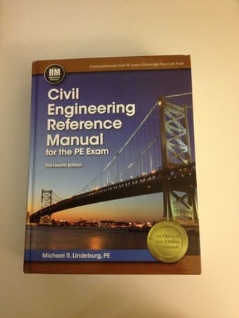 Civil Engineering Reference Manual for the PE Exam 13th Edition - $195 1