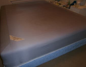 Queen size Ikea Sultan Mattress + Bed Base + Mattress Topper - $100 3