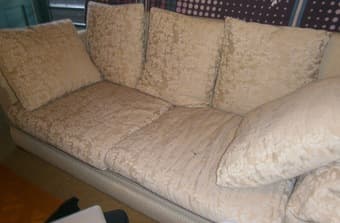 Comfy Sofa with five cushions- $40 1