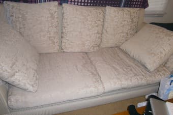 Comfy Sofa with five cushions- $40 2