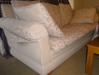 Comfy Sofa with five cushions- $40 3