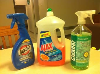 Dish Soap + Oven Cleaner + Multi Purpose Cleaner $5 1