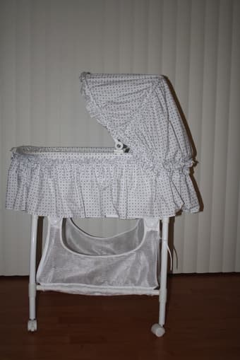 baby stuff on sale -- bassinet, infant carseat, swing 1
