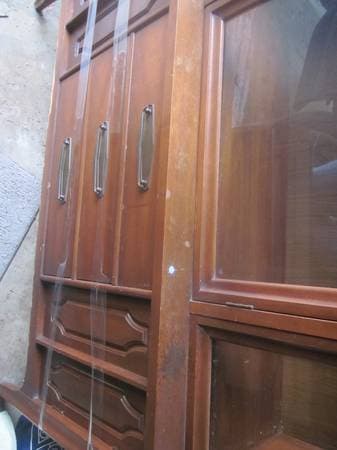 Antique Wood China Cabinet - $100 OBO 2