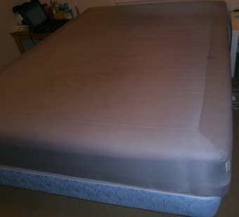 Queen size Ikea Sultan Mattress + Bed Base- $100 1