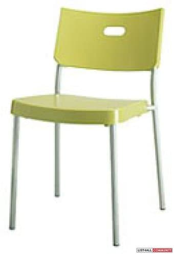 lime green chair from ikea 1