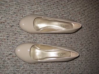 Nude heels, size 8 1/2 1