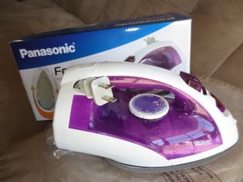 Panasonic U-Shape Steam Iron, White / Violet finish, NI-E650TR 1
