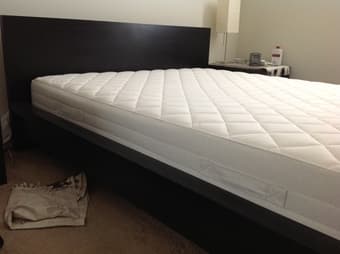 Queen bed with mattress $200 1