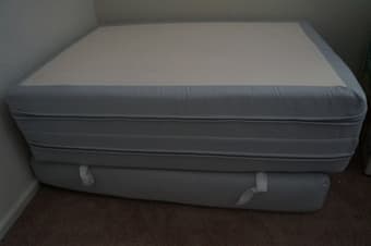 Moving Sale: full size bed frame +Matress 80$ 3