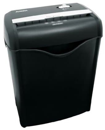 Aurora AS662C 6 Sheet Crosscut Paper Shredder with Basket-$30 1