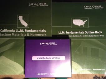California LL.M. Fundamentals Bar Review Courseby Kaplan PMBR 1