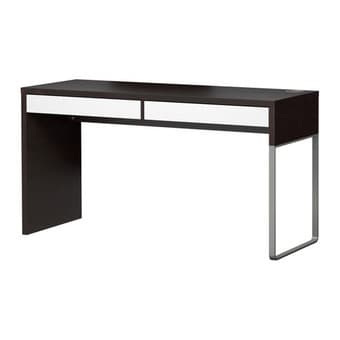 Ikea Micke Desk Black-Brown, White 1