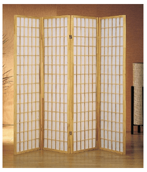 4-panel shoji screen room dividers - $40/each 1