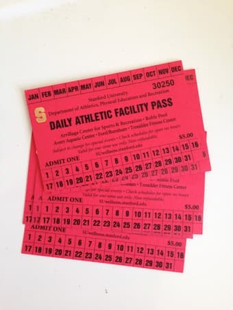 Stanford Gym Passes - $35 (CASH ONLY) 1