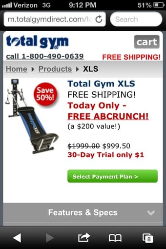 Total Gym XLS Practically Brand New!!!! Must Go!!! 2