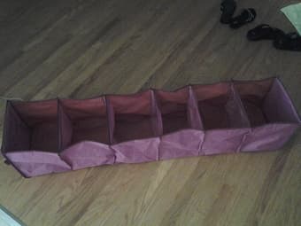 Moving out sale: closet organizer, footstool, picture frames 1