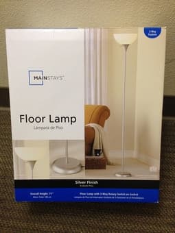 $15 Three-Way Floor Lamp with Bulb 1
