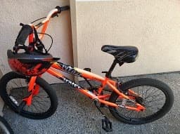 kids bike with helmet and wire lock only $65 1