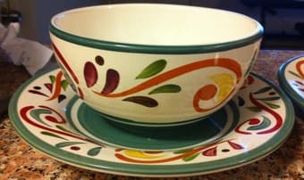 4-place setting Stoneware Dinnerware - $20 3