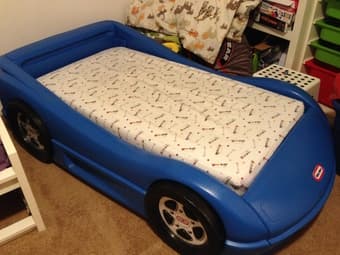 2 toddler size car beds for sale 2