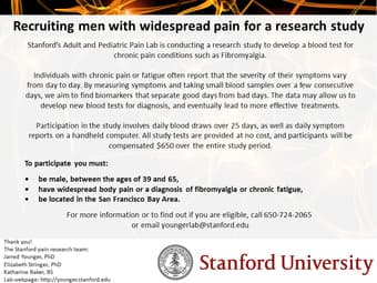 Do you have widespread body pain? Paid Stanford research study 1
