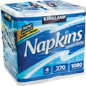 Toilet papers and Napkins = $12 2