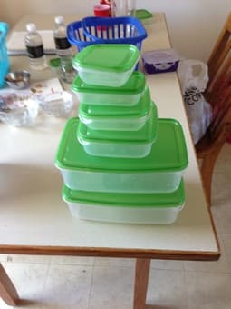 Plastic storage boxes, plastic baskets 1