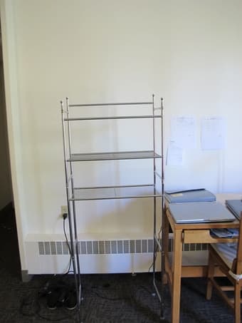 Bathroom rack, hammock swing, Pottery barn slipcover, wine fridge 1