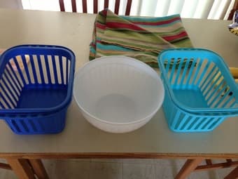 Kitchen - baskets & storage boxes - very cheap - $ 2 only 2