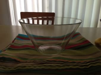 Salad bowl, drinks pitcher, oil & vinegar dropper, cork mats 1