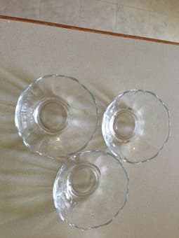 3 small bowls, 3 big bowls, 3 glasses - only $ 6 for all !!! 3