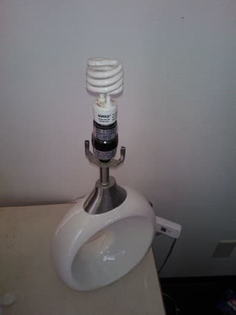 CHEAP table, lamp & whiteboard $5+ 2