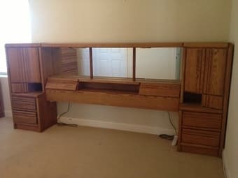 Cal King Bedroom Set with 2 dressers 1
