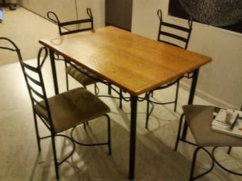 dining table and 4 chairs ($100) 1