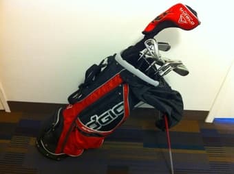 extremely good price for golf stand bag and clubs 1