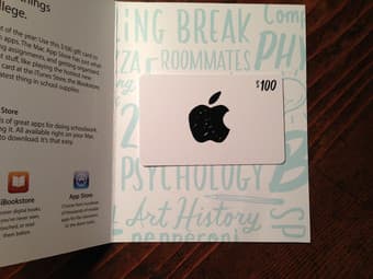 App store / iTunes store / iBookstore $100 gift card for $90 1