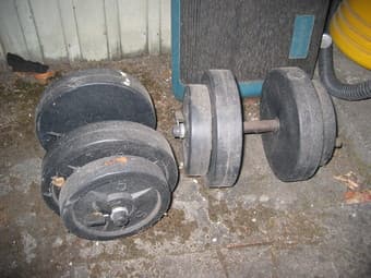 A pair of weights for $ 20 1