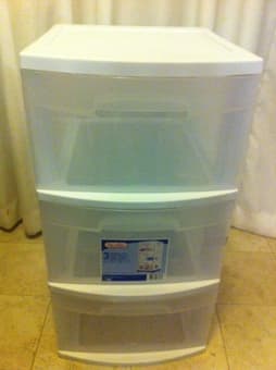 Sterilite Plastic Storage Drawers, White $5/each 1