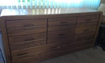 8-drawer chest, solid wood, great for categorizing and storage, $100 2
