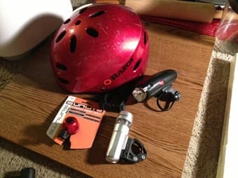 sale - bike helmet +lights+ bell, cable modem + wireless router, airwi 1