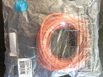 50' Cat 6 crossover cable 1