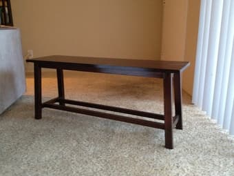 For sale: file drawer, lamps, chair, bench, small table, twinXL sheets 3