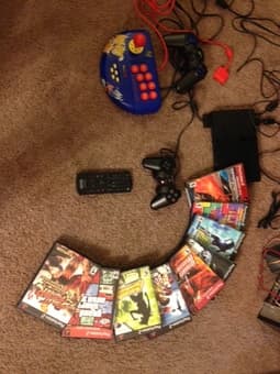 PS2+Games & Gamepads ($50) 1